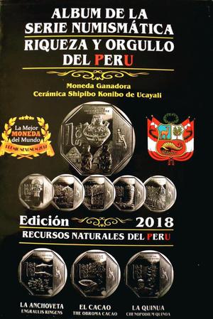 Album Monedas Serie Riqueza y Orgullo del Perú .