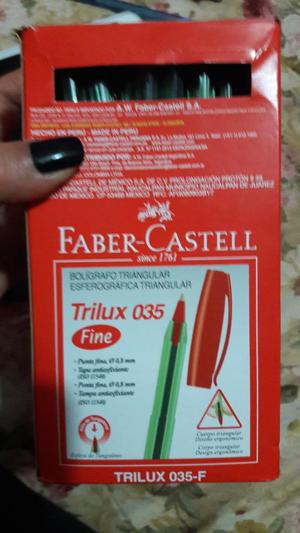 Caja Lapiceros Faber Castell Trilux035