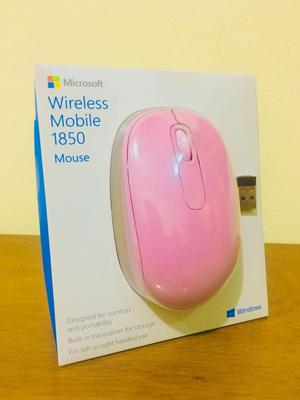 Mouse rosado óptico inalámbrico Microsoft