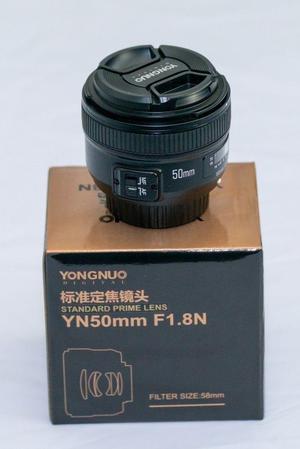 Nikon Yongnuo 50mm. 1.8 Nuevo