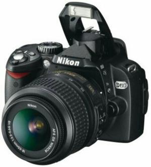 Nikon D60 Lente Flash Externo Y Cargador