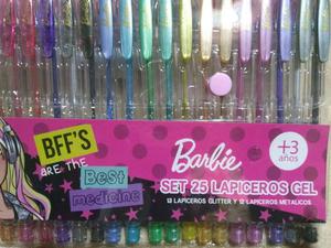 Set Lapiceros Barbie