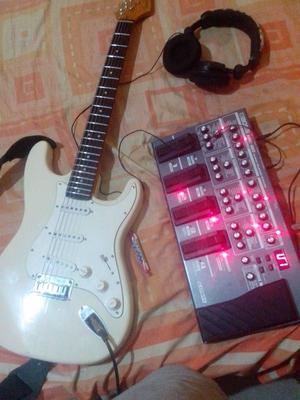 Fender estratocaster blanco