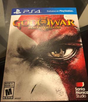Juego PS4 God of War 3 remasterizado a 40 soles! nuevo!!