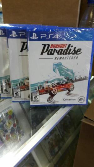 Burnout Paradise Remastered Ps4 Nuevo y Sellado Stock