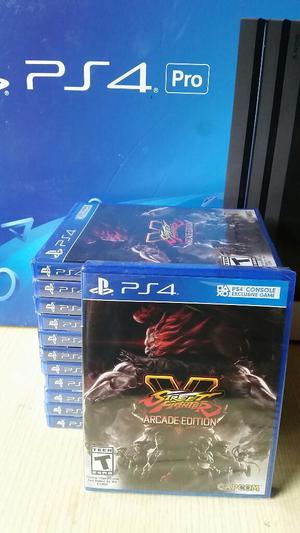 Street Fighter V Arcade Edition Ps4 Nuevo Sellado Stock