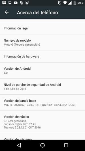 Vendo Motorola Moto G3