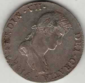 Antigua moneda 8 Reales 