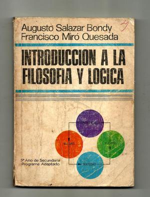 INTRODUCCION A LA FILOSOFIA LOGICA. Salazar Bondi, Miro