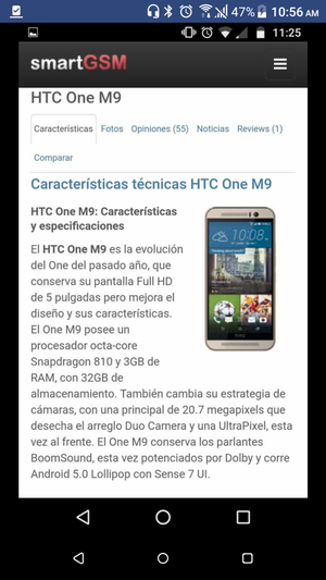 HTC M9 32 GB 3 RAM
