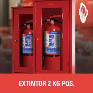 EXTINTOR DE PQS 2 KILOS