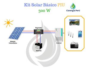 PANEL SOLAR ENERGÍA: Kit Solar Piura 350W/día.