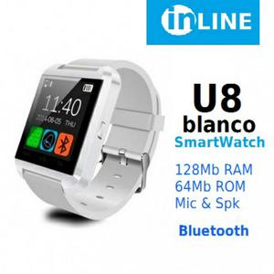 Smartwatch U8 Bluetooth Blanco