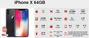 Iphone X 64 GB Nuevo de Tienda