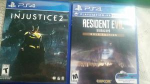 Resident Evil 7 E Injustice 2 Juegos Ps4