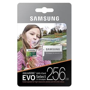 Samsung 256 Gb Microsd Evo Select 90mb/s Uhsi Micro Sd