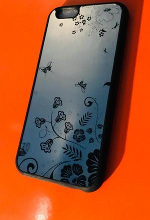 Keisi /iphone6,6s,7/case,funda,protector/flores,espejo,negro