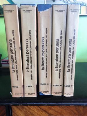 Literatura Peruana 5 tomos