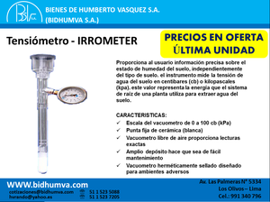 Tensiómetro IRROMETER