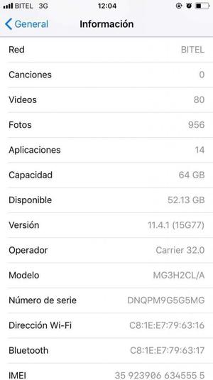 Vendo iPhone 6 de 64 Gb