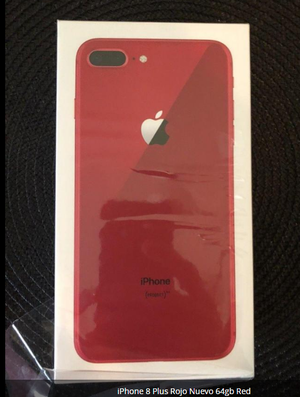 iPhone 8 Plus Rojo Nuevo 64gb Red