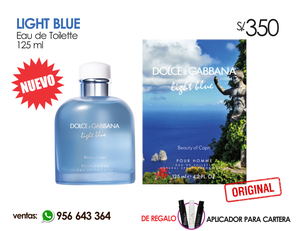 LIGHT BLUE DOLCE GABBANA PERFUME DE HOMBRE 125 ML