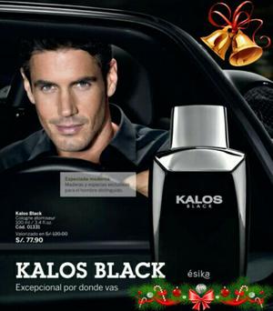 OFERTA! Perfume para Hombre KALOS BLACK de Ésika. NO Cyzone