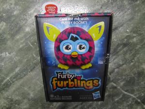 Furby Furbling Critter Pink and Blue Houndstooth
