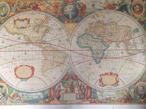 Lito Antiguo Mapa del Mundo