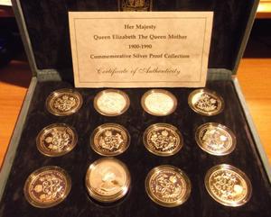 Serie completa Queen Elizabeth  plata silver