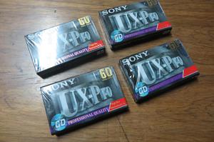 Cassettes Sony UXPro Nuevos Sellados