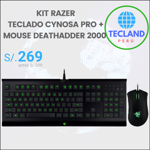 Kit Razer Teclado Cynosa Pro Mouse Deathadder