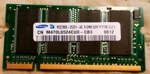 Memoria RAM Samsung PCS