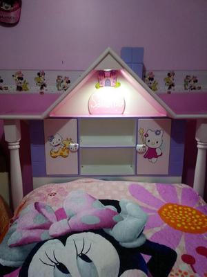 VENDO CAMA DE 1.5 PLAZA PARA NIÑA