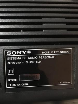 Equipo de Sonido Sony Detalles