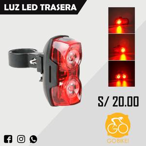 Luz Led Laser Trasera Para Bicicleta