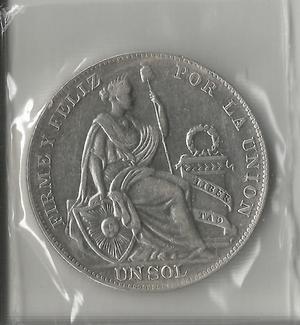 Moneda de plata sin circular de . Lt. 1
