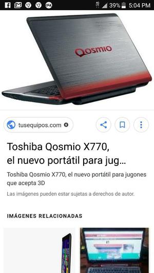 Vendo Mi Laptop Toshiba Qosmio