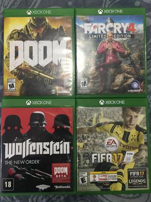 Xbox One S X Juegos Doom Far Cry 4 Wolfenstein FIFA