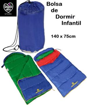 Bolsa De Dormir Infantil 140x75cm Klimber Azul