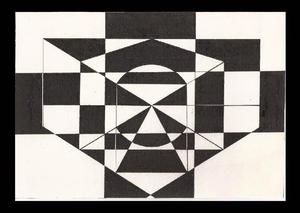 Diseño geométrico black and white