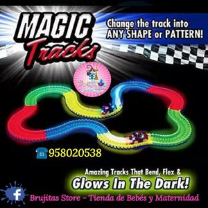 Magic Track Pista Brilla Flexible Luces