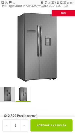 Refrigeradora Daewoo Frs520hcsd 517lt