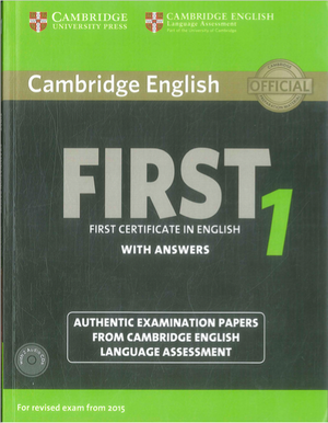 FCE Cambridge English First 1 libro en PDF con audio CDs