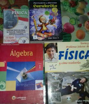 Libros de Matematica, Fisica Y Letras