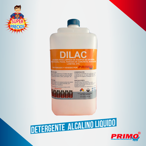 DETERGENTE LÍQUIDO ALCALINO DILAC 4LT 20LT 35LT Ideal