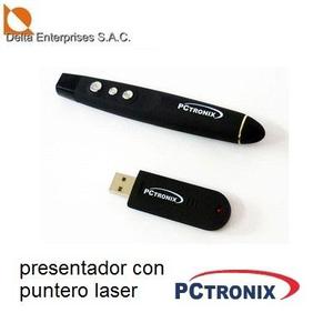 Presentador con Puntero Laser PCTRONIX alcance: 15 mts