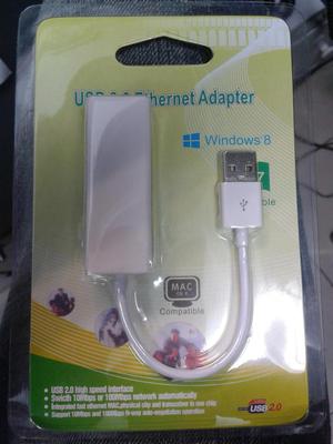 Adaptador Usb A Ethernet, Compatible Windows, Mac Linux