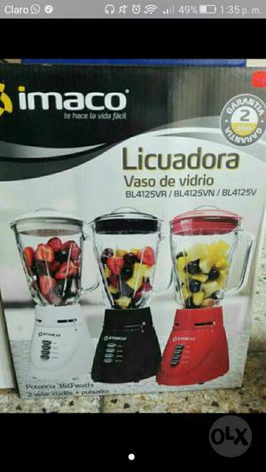 Licuadora 1.5l Imaco vaso Vidrio