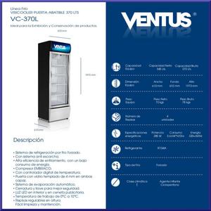 Visicooler Ventus VC370L NUEVO Vitrina Vertical BCCooler